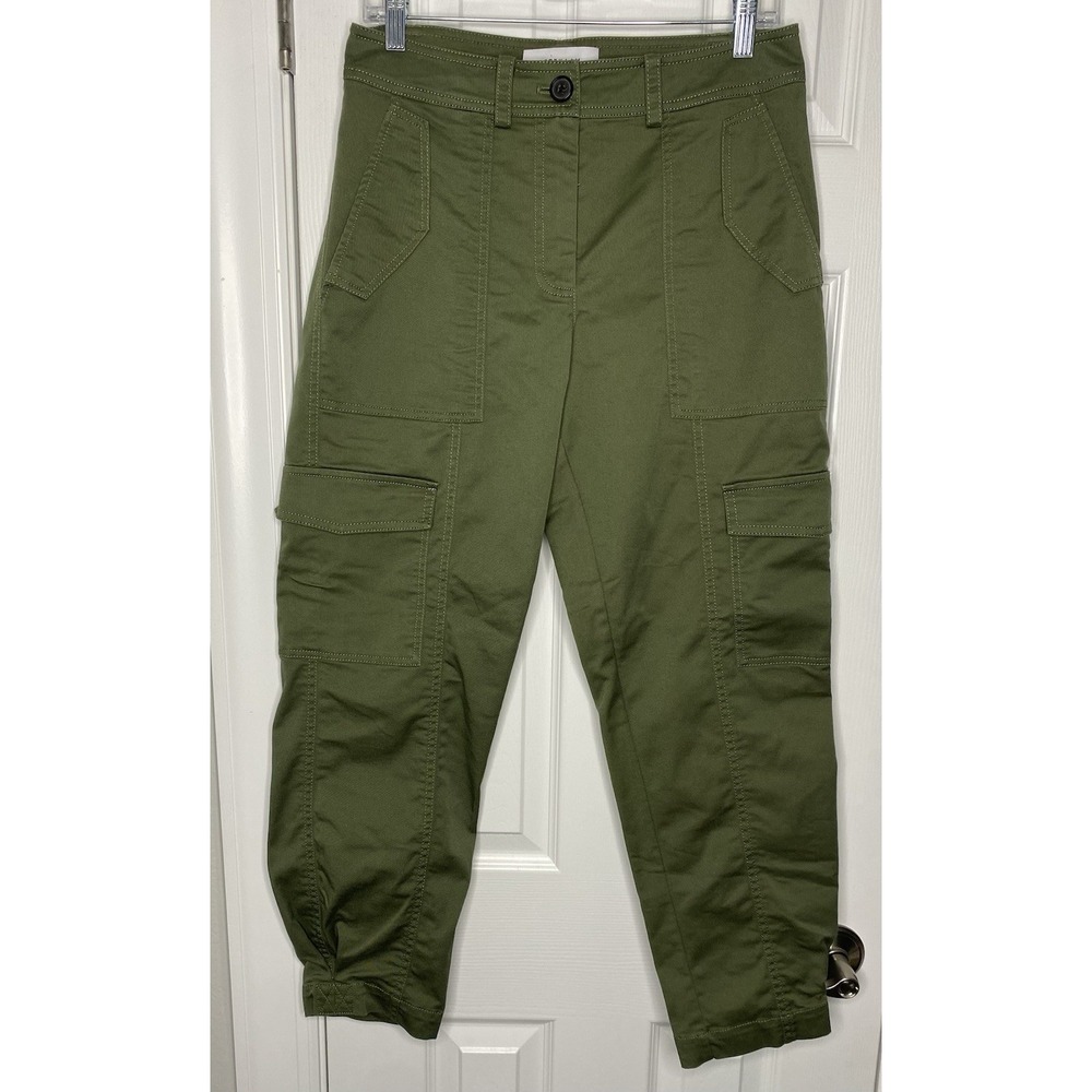 Derek Lam 10 Crosby Elian Cargo Pants Military Green‎ Size 6